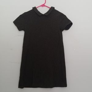 Girls zara olive green and black dress